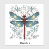 Dragonfly-Glühen Aufkleber (Blatt)