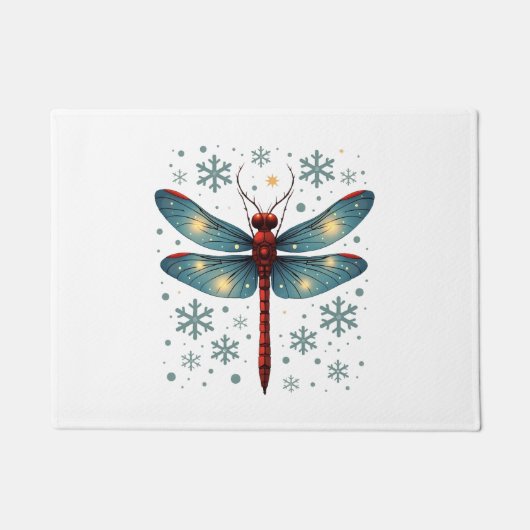 Dragonfly-Glühen Fußmatte (Vorderseite)