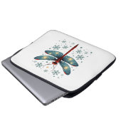 Dragonfly-Glühen Laptopschutzhülle (Vorne Knopf)