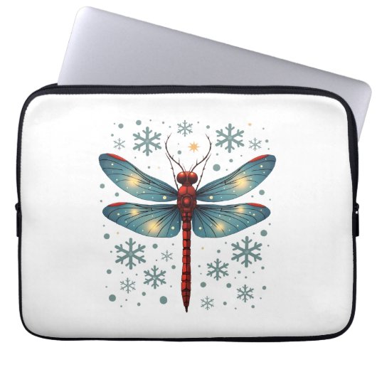 Dragonfly-Glühen Laptopschutzhülle (Vorderseite)