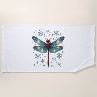 Dragonfly-Glühen Strandtuch