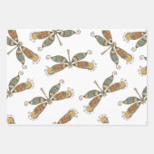 Dragonfly Gold Garden Geschenkpapier Set (Vorderseite 2)
