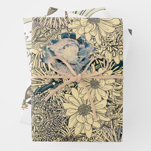 Dragonfly Gold Garden Geschenkpapier Set (Beispiel)