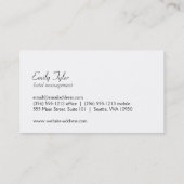 Dragonfly Goldschimmer / Damaskusmuster Visitenkarte (Rückseite)