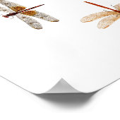 Dragonfly Graphic Art Poster (Ecke)