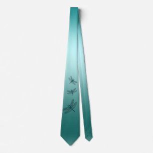 Dragonfly Green Gradient Ombre Krawatte