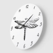Dragonfly Große Wanduhr (Winkel)