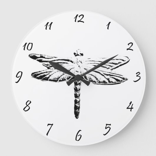 Dragonfly Große Wanduhr (Vorderseite)