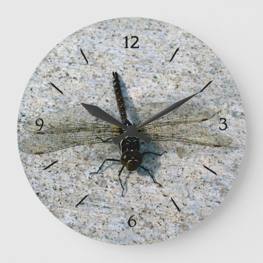 Dragonfly Große Wanduhr (Vorderseite)