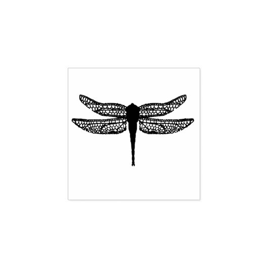 Dragonfly Gummistempel (Prägung)