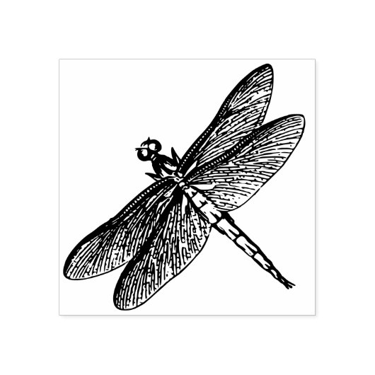 Dragonfly Gummistempel (Prägung)