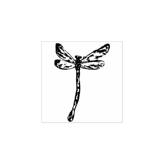 Dragonfly Gummistempel (Prägung)