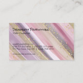 Dragonfly | Handgemalte Linien | Gold Flakes Visitenkarte (Rückseite)