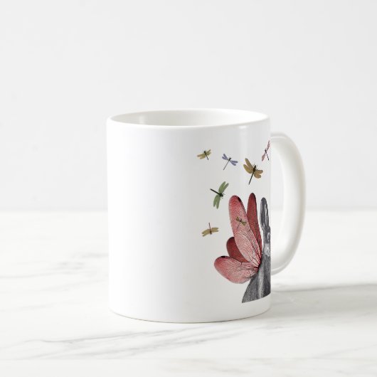 Dragonfly Hare Kaffeetasse (VorderseiteRechts)