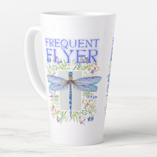 Dragonfly Häufiger Flyer Latte Tasse (Linke Ecke)