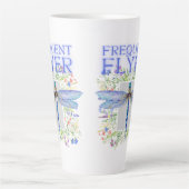 Dragonfly Häufiger Flyer Latte Tasse (Vorderseite)