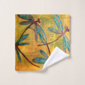 Dragonfly Haze Badhandtuch Set (Waschlappen)