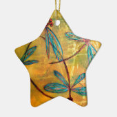 Dragonfly Haze Keramik Ornament (Links)