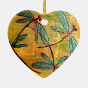Dragonfly Haze Keramikornament