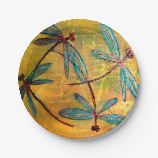 Dragonfly Haze Pappteller (Vorderseite)