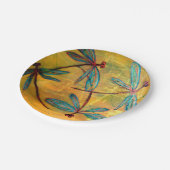 Dragonfly Haze Pappteller (Schrägansicht)