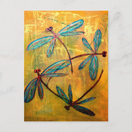 Dragonfly Haze Postkarte (Vorderseite)