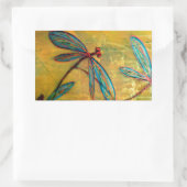 Dragonfly Haze Rechteckiger Aufkleber (Tasche)