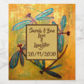 Dragonfly Haze Weinetikett (Einzelnes Label)