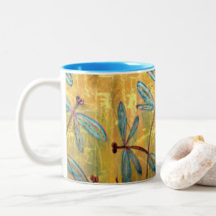 Dragonfly Haze Zweifarbige Tasse