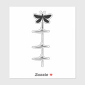 Dragonfly Heartbeat EKG Pulse Nature Insect Dragon Aufkleber (Blatt)
