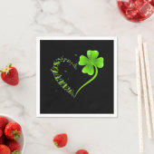 Dragonfly herrisch, Kleeblatt Heart Clover St Serviette (Beispiel)