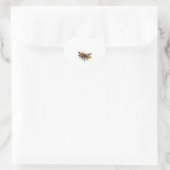 Dragonfly Herz-Aufkleber (Tasche)