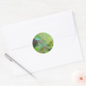 Dragonfly-Himbeersticker Runder Aufkleber (Umschlag)