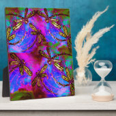 Dragonfly Hippy Flit Fotoplatte (Seite)