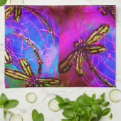 Dragonfly Hippy Flit Handtuch (Gefaltet)