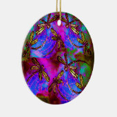 Dragonfly Hippy Flit Keramik Ornament (Rechts)