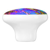 Dragonfly Hippy Flit Keramikknauf (Seitenansicht)