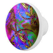 Dragonfly Hippy Flit Keramikknauf (Rechts)