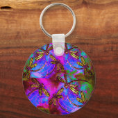 Dragonfly Hippy Flit Schlüsselanhänger (Vorderseite)