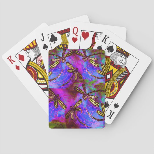 Dragonfly Hippy Flit Spielkarten (Rückseite)
