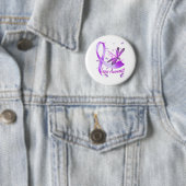 Dragonfly Holding Lila Ribbon Lupus Bewusstsein Button (Beispiel)
