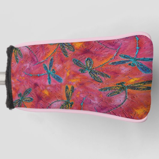 Dragonfly Hot Fuchsia Golf Headcover (Vorderseite)