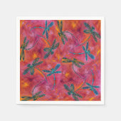Dragonfly Hot Fuchsia Serviette (Vorderseite)