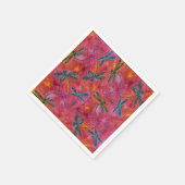 Dragonfly Hot Fuchsia Serviette (Ecke)