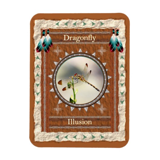 Dragonfly - Illusion - Vinyl Flexi Magnet (Vertikal)