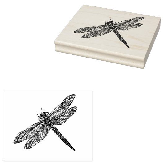 Dragonfly im Stil Gummistempel (Stempel)