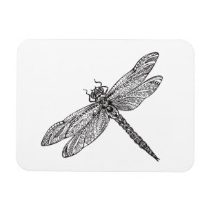 Dragonfly im Stil Magnet