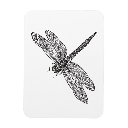 Dragonfly im Stil Magnet (Vertikal)