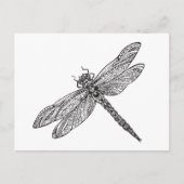 Dragonfly im Stil Postkarte (Vorderseite)