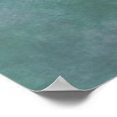 Dragonfly im Türkiskreis Poster (Ecke)